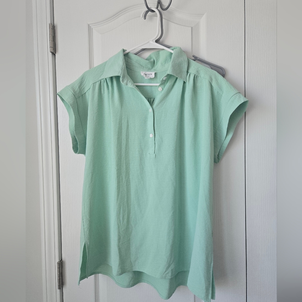 Andree Mint Green Women's Top